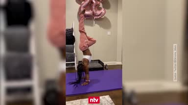 Simone Biles mit irrer Handstand-Challenge