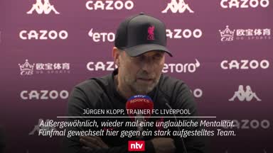 Klopp lobt "unglaubliche Mentalität" bei Liverpool