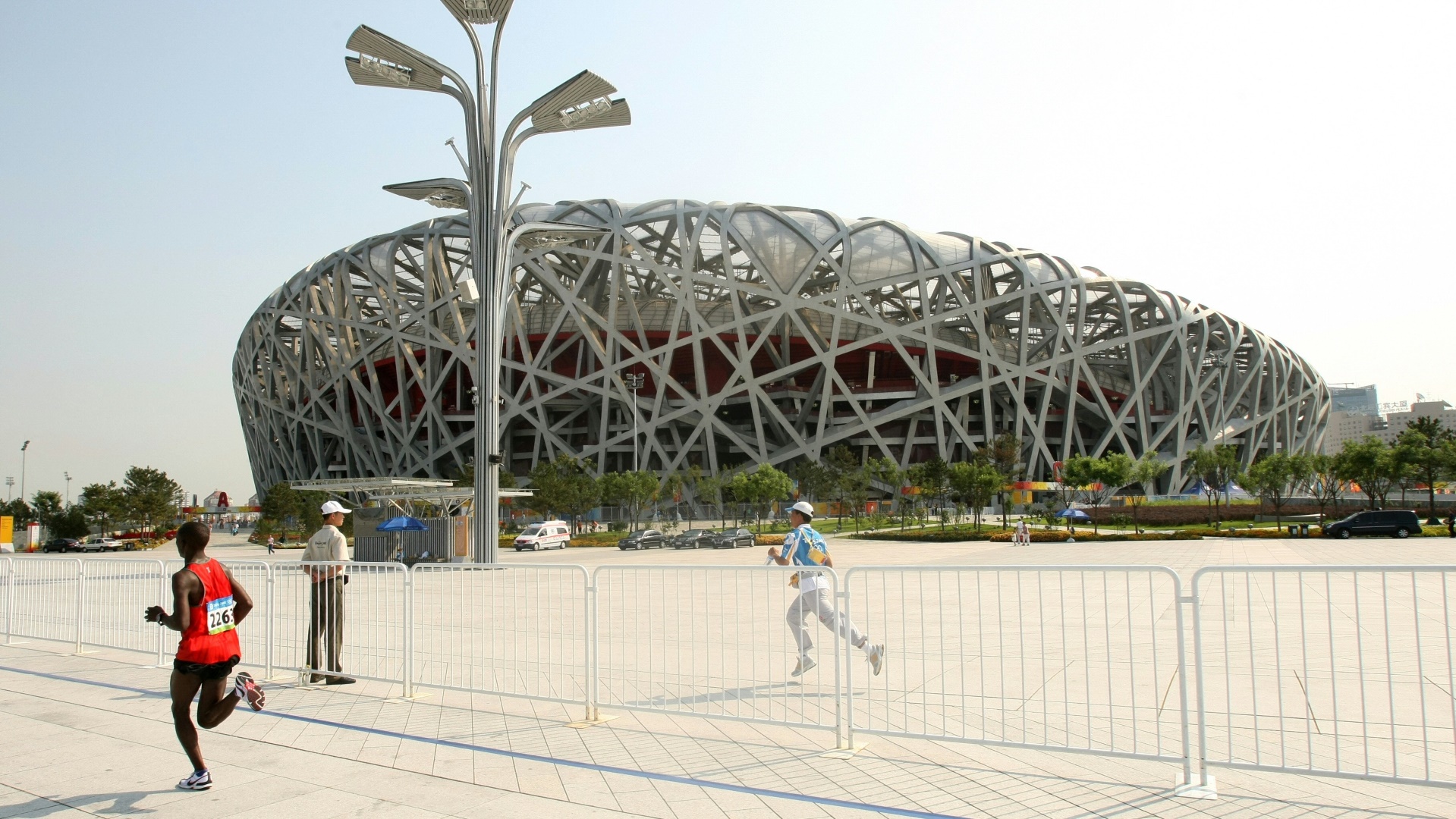 Chinas Nationalstadion wird auch "Vogelnest" genannt