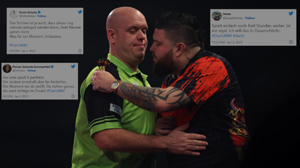 Netz-Reaktionen zum Finale der Darts-WM