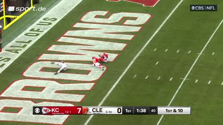 Zugepackt! Chiefs mit der Interception