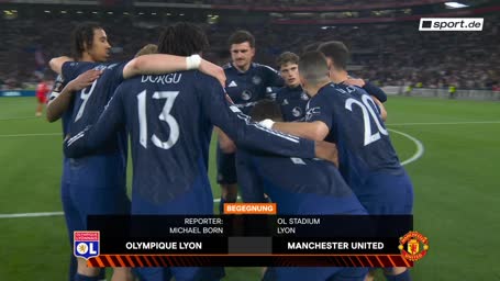 Highlights: ManUnited verpasst Sieg in Lyon