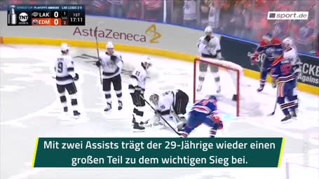 IM VIDEO: Draisaitl glänzt auch ohne Tor bei Oilers-Sieg