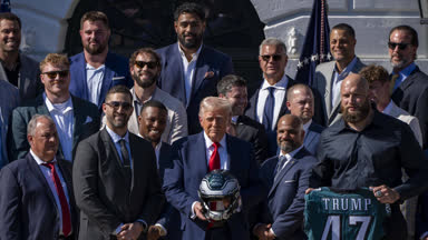 So lief der Eagles-Besuch bei Trump