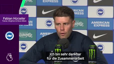 Hürzeler: "Dankbar" für Zusammenarbeit mit Brighton
