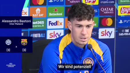 Bastoni selbstbewusst: "Sind eines der besten Teams"