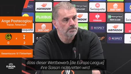 Postecoglou: "Was kümmert es mich, was United denkt?"