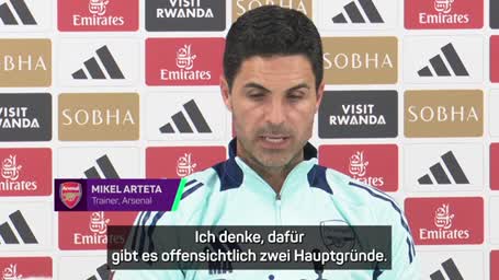 Arteta: Verletzungen kosteten uns den Titel