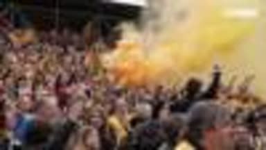 Pyro-Party und Euphorie in Dresden
