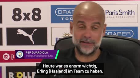 Guardiola dämpft Haaland-Erwartungen