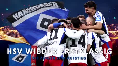 HSV wieder erstklassig - die Zahlen zum Aufstieg