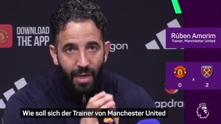 Amorim: "Beschämt" über Uniteds Saison