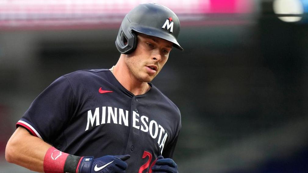 Kepler von den Minnesota Twins hat seinen ersten Homerun der Saison geschlagen