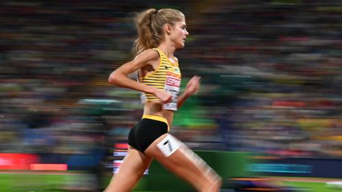 Beim Auftakt der neuen Saison lief Konstanze Klosterhalfen über 5000 Meter auf Platz neun in der Diamond League .