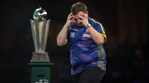 Darts-Talent Luke Littler musste sich Michael van Gerwen geschlagen geben