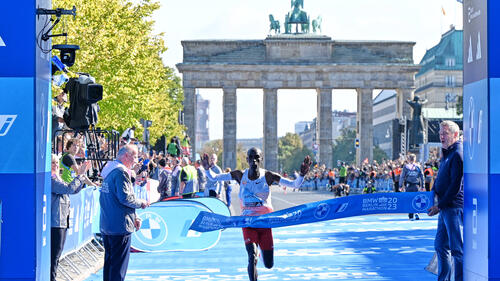 Eliud Kipchoge siegte 2023 in Berlin