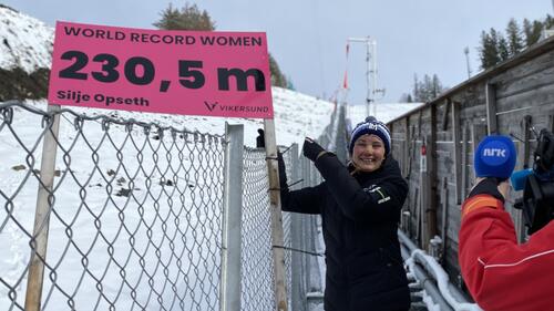 Silje Opseth ist neue Weltrekordhalterin im Skifliegen