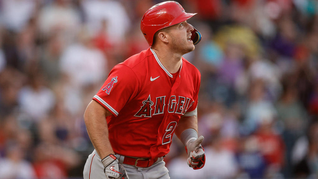Mike Trout feierte mit den Los Angeles Angels einen klaren Sieg