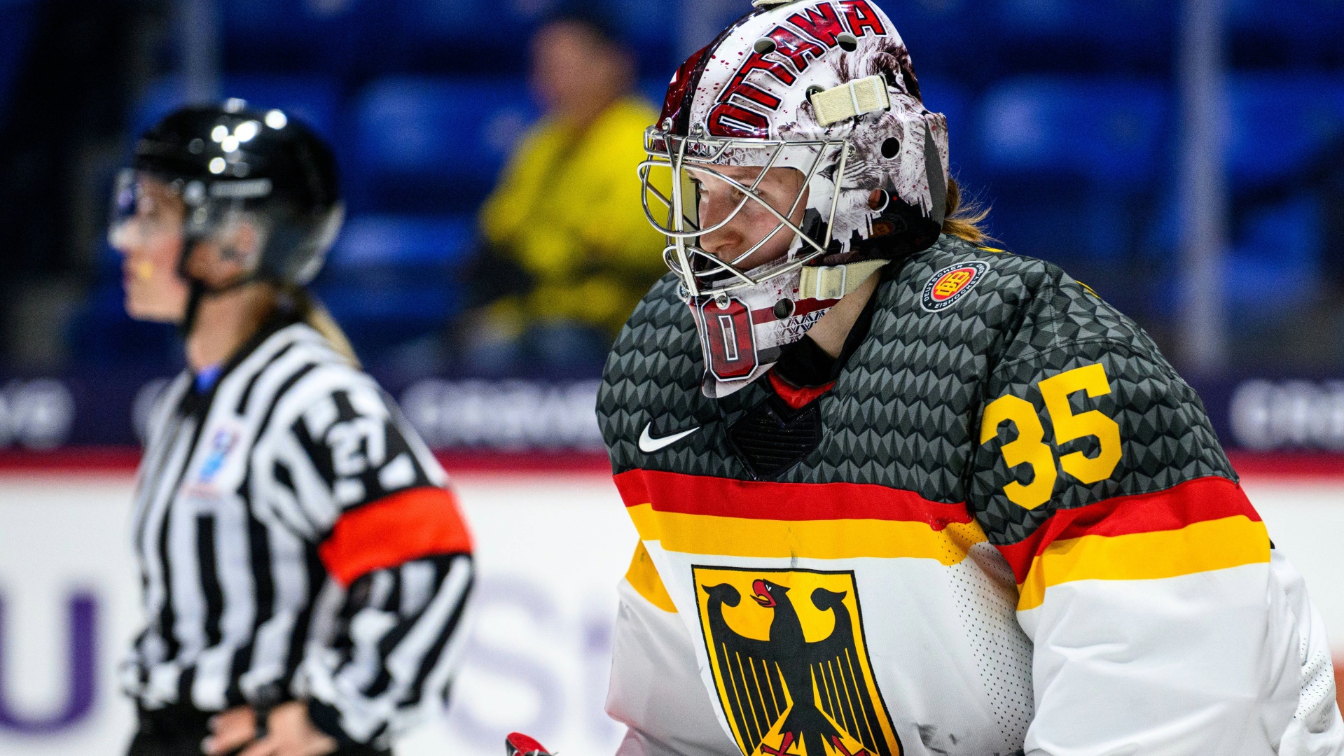 Deutschlands Goalie Sandra Abstreiter