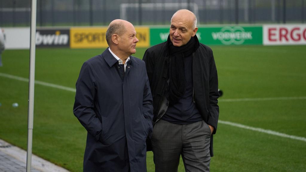 Bundeskanzler Olaf Scholz unterstützt die DFB-Bewerbung um die Frauen-WM 2027