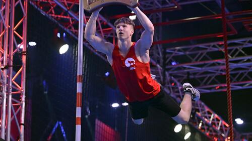 Tim Wolf lieferte die Bestzeit im Ninja-Warrior-Parcours