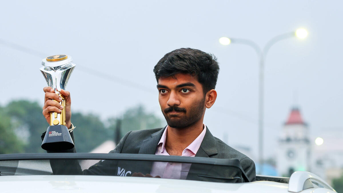 Weltmeister Dommaraju Gukesh
