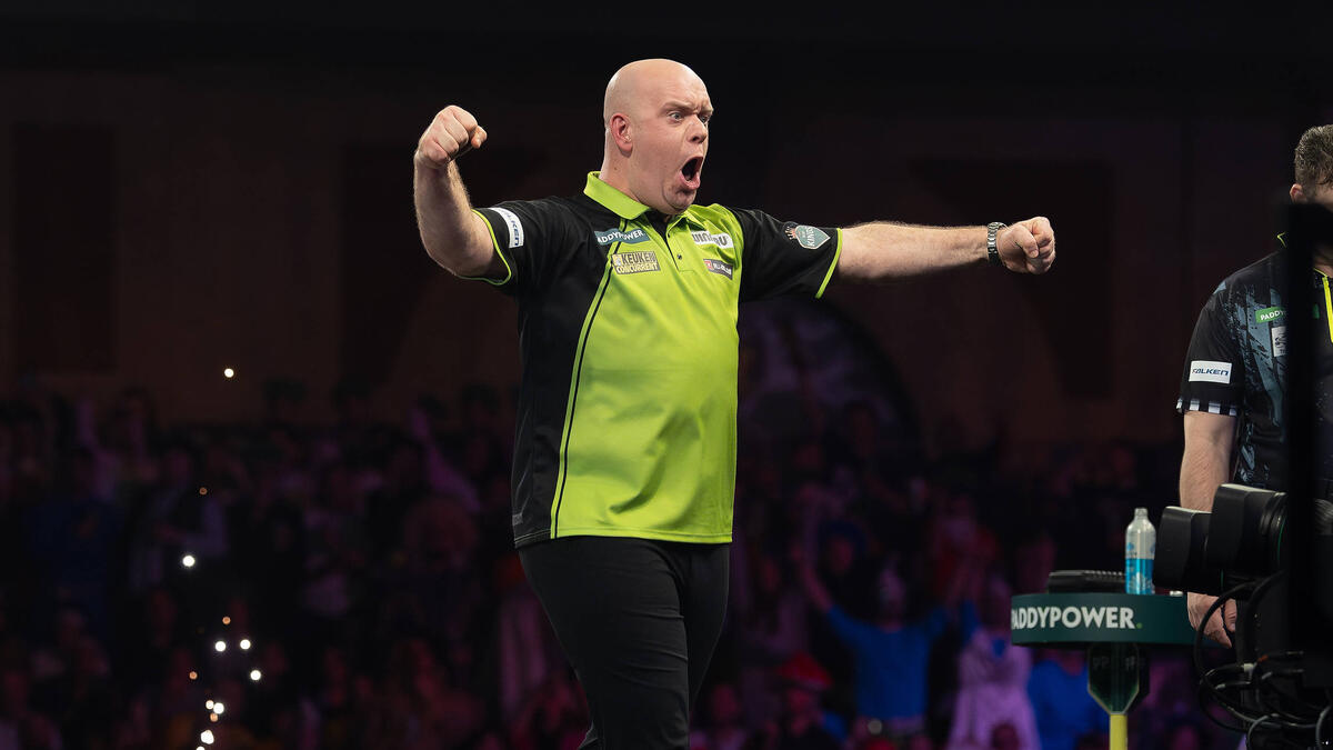 Steht im Finale der Darts-WM: Michael van Gerwen