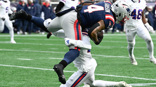 Antonio Gibson und die New England Patriots gewannen gegen die Bills