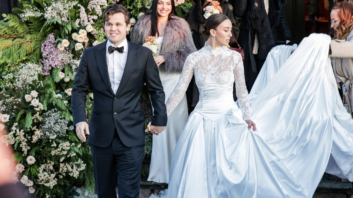 Magnus und Ella Victoria Carlsen sind Mann und Frau