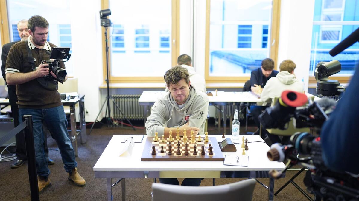 Magnus Carlsen saß am Wochenende zweimal für den FC St. Pauli am Brett