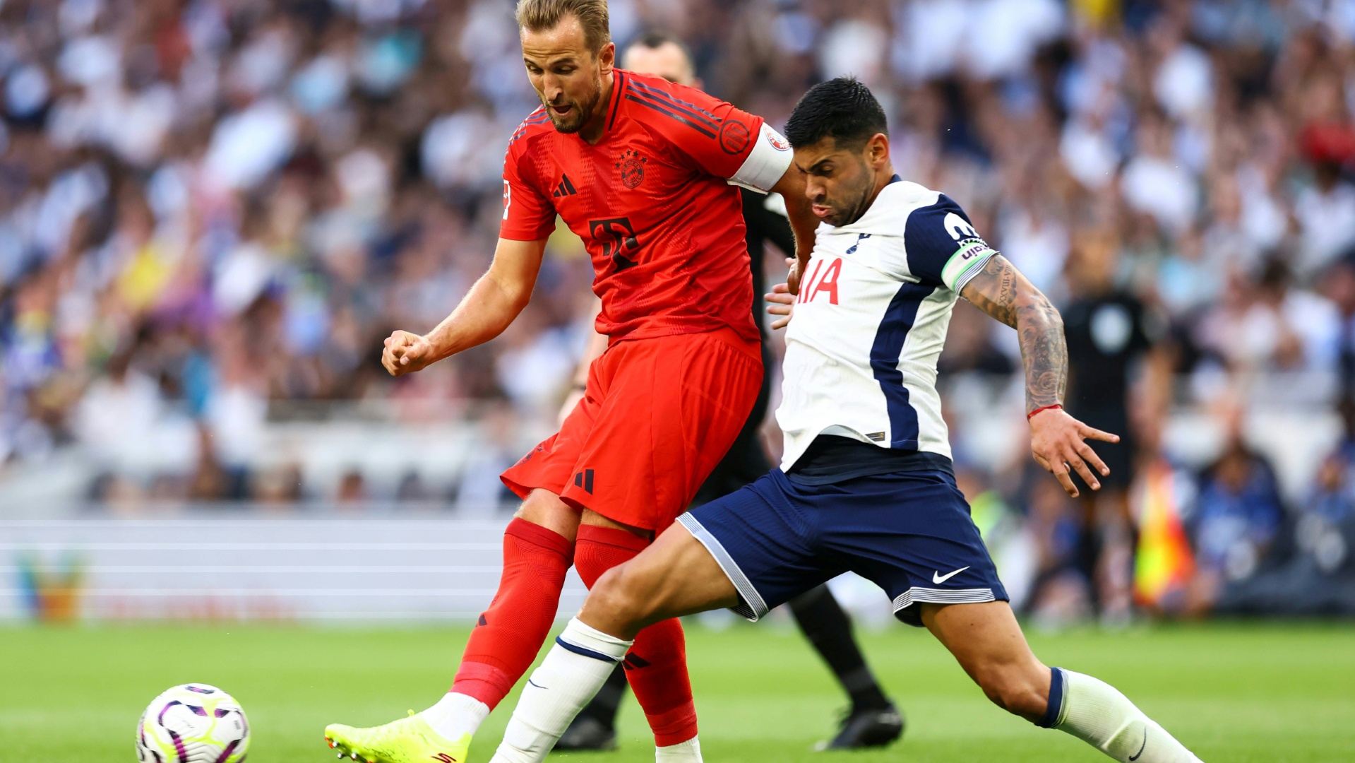 Harry Kane im August 2024 gegen die Spurs