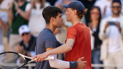 Tennis-Superstars unter sich: Carlos Alcaraz und Jannik Sinner