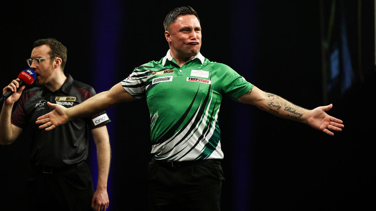 Darts-Star Gerwyn Price fühlt sich in der Premier League gut aufgehoben