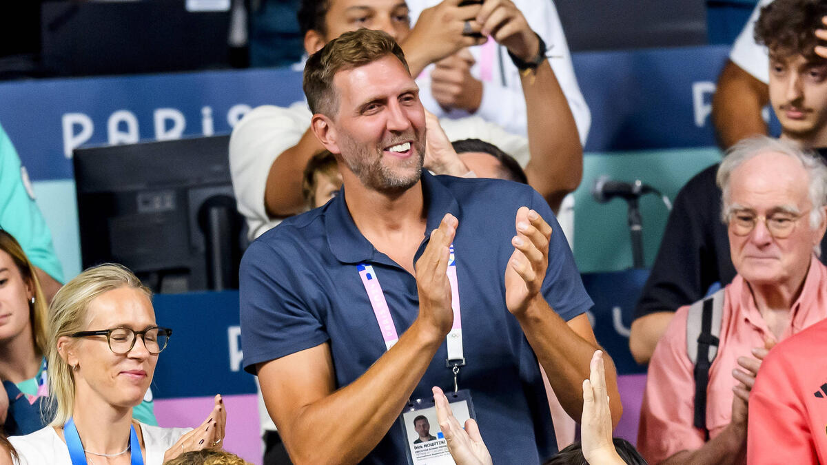 Dirk Nowitzki unterstützte seinen Freund Timo Boll bei den Olympischen Spielen in Paris