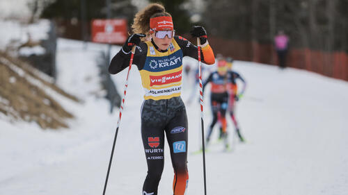 Nathalie Armbruster hat das Gelbe Trikot in der Tasche