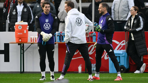 Julian Nagelsmann setzt auf Oliver Baumann (r.) im DFB-Tor