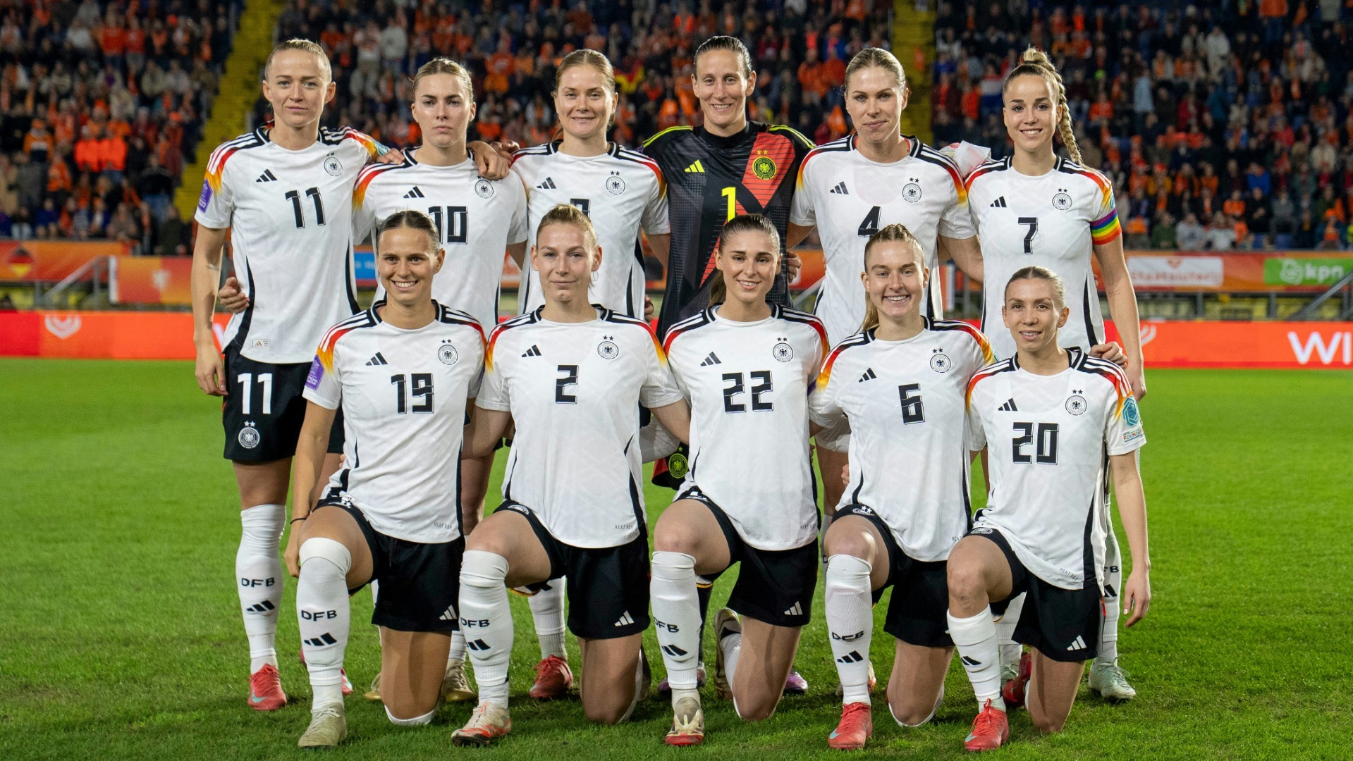 Die DFB-Auswahl im Hinspiel in Breda