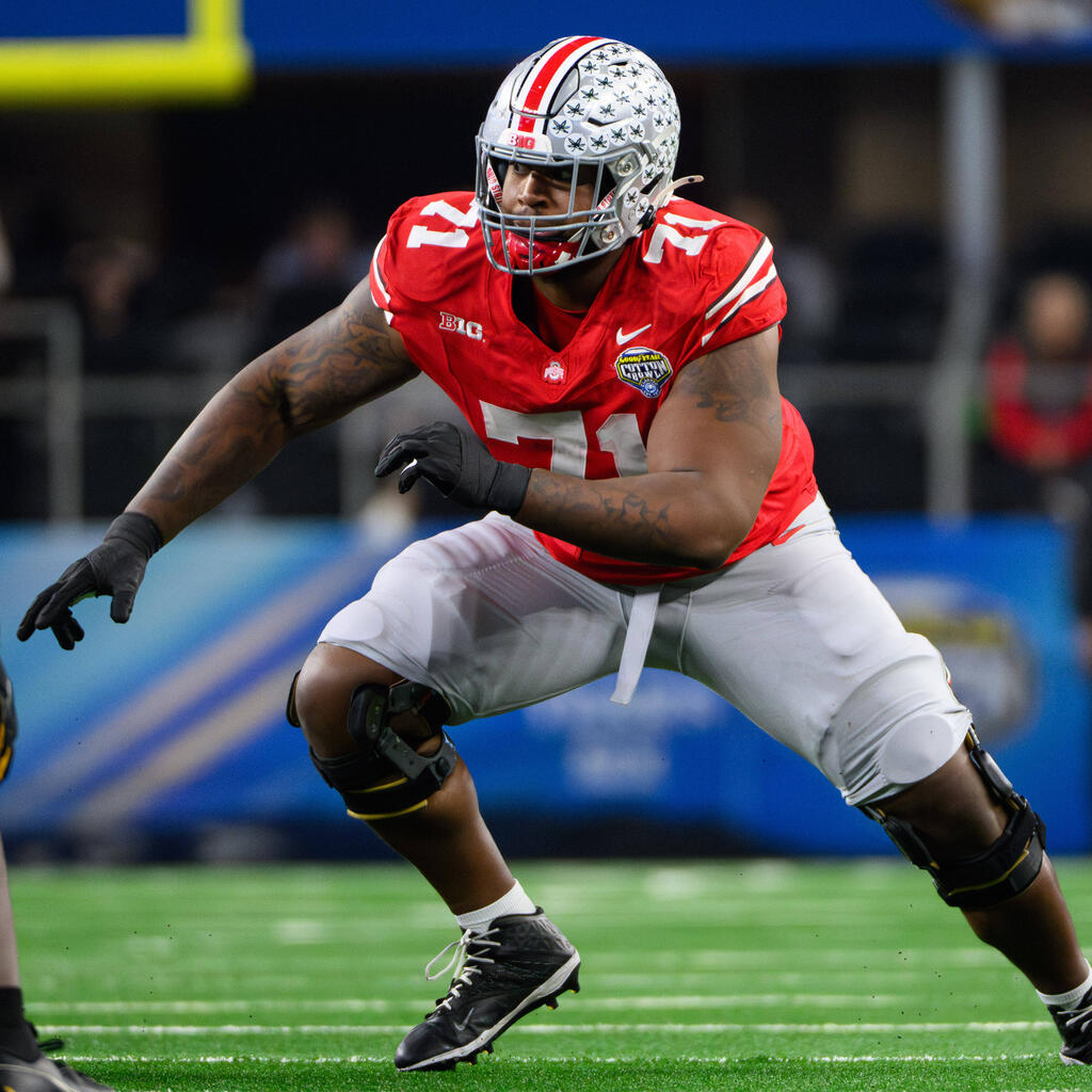 32. Josh Simmons (via PHI): Josh Simmons - OT, Ohio State