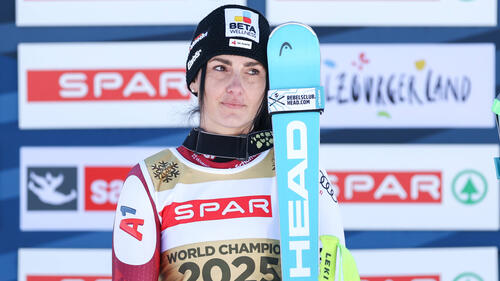 Stephanie Venier gewann 2025 WM-Gold im Super-G