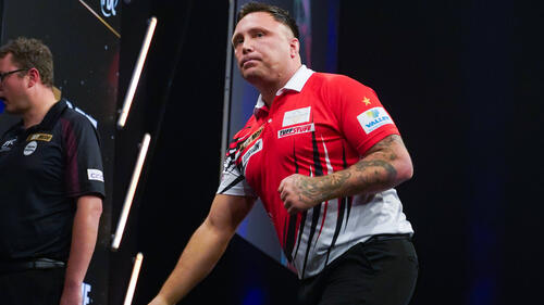 Gerwyn Price hatte es schwer bei den International Darts Open