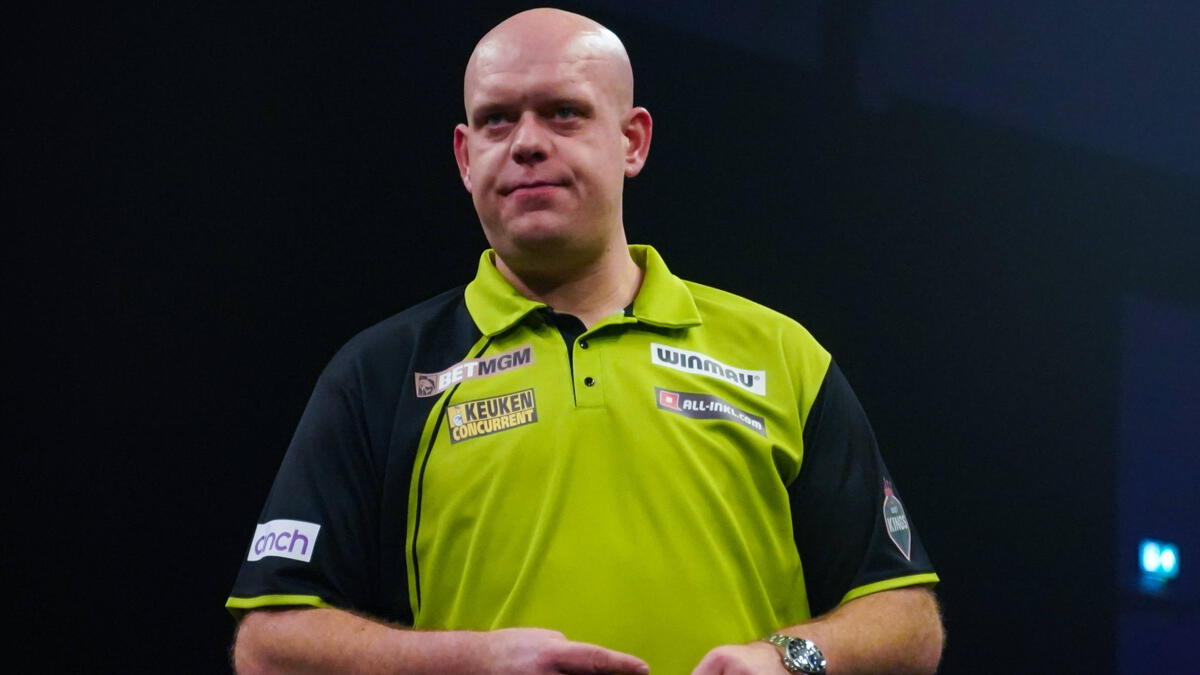Darts-Star Michael van Gerwen musste zuletzt verletzt Turniere absagen