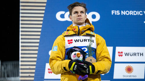 Bei der WM gewann Skispringer Andreas Wellinger die Silbermedaille