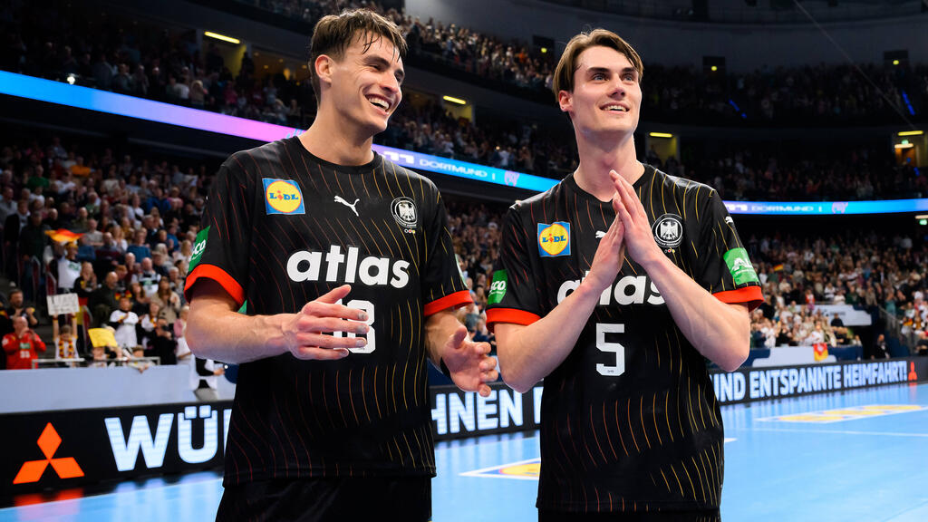 Handball-Nationalspieler Miro Schluroff (r.) ist heiß begehrt