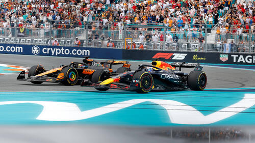 Im Duell mit Oscar Piastri zog Max Verstappen zuletzt immer öfter den Kürzeren
