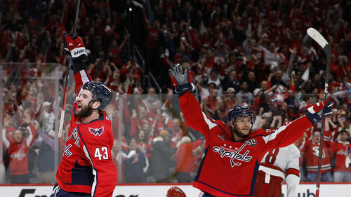 Die Washington Capitals siegen in Spiel 2 gegen die Carolina Hurricanes.