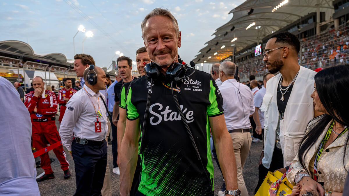 Sauber-Teamchef Jonathan Wheatley in der Formel-1-Startaufstellung