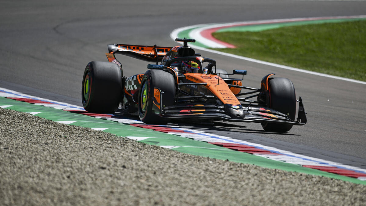 Oscar Piastri holt die erste Bestzeit beim Formel-1-Wochenende in Imola