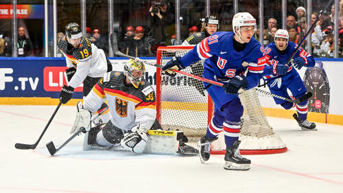 Deutschland musste sich den USA bei der Eishockey-WM geschlagen geben