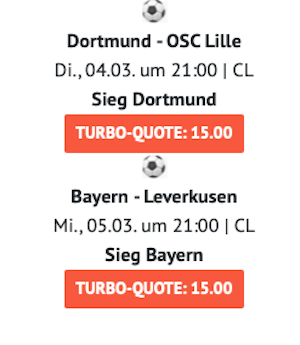 ODDSET Boost, 3.3.