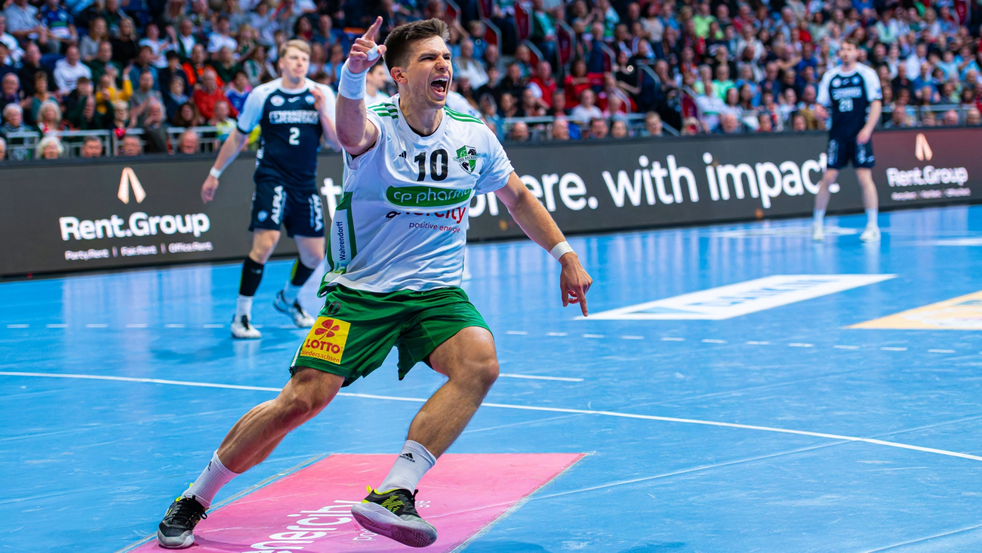 Jubel bei Nationalspieler Renars Uscins